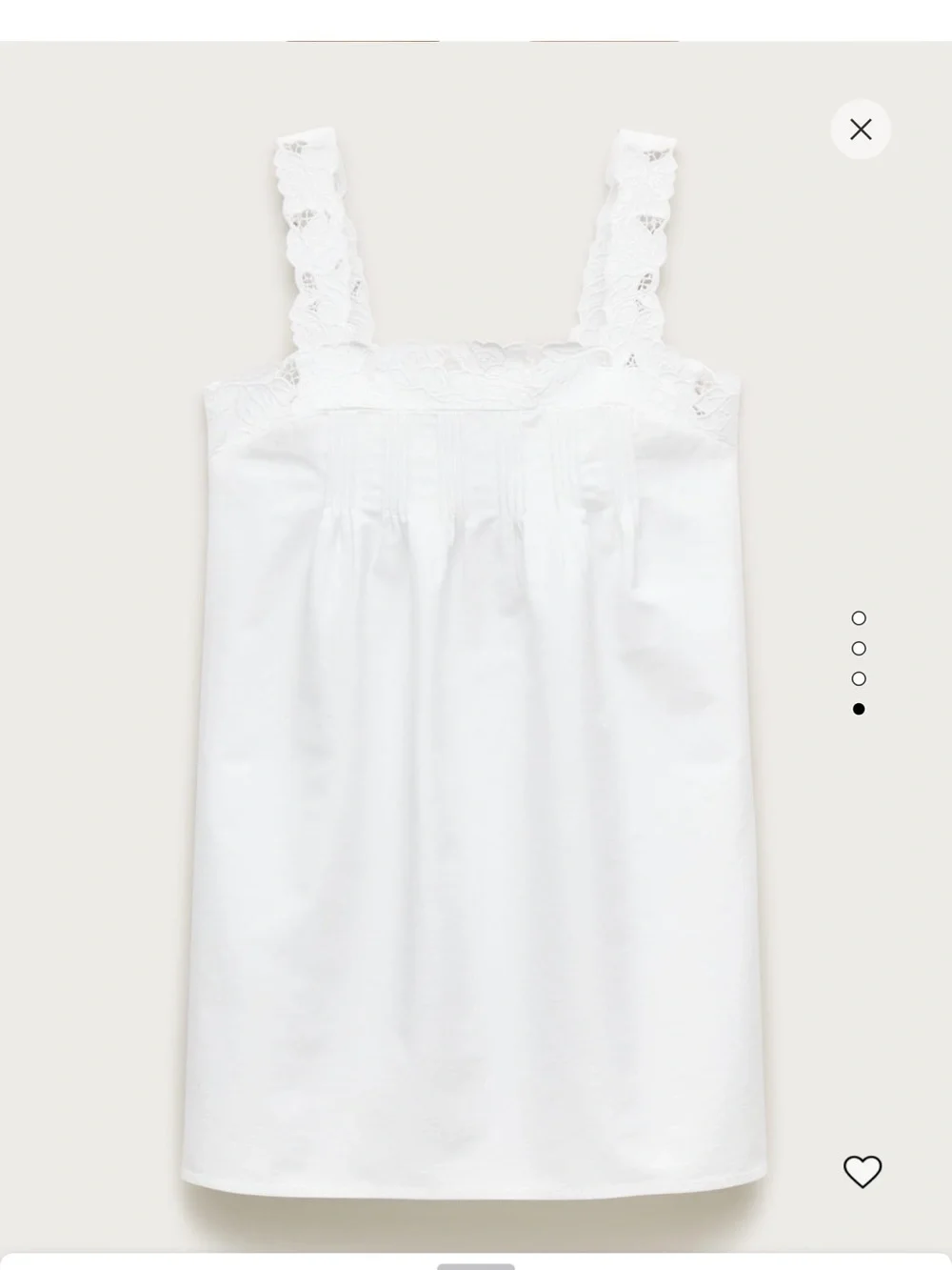 J. Crew White Eyelet-Trim Mini Dress